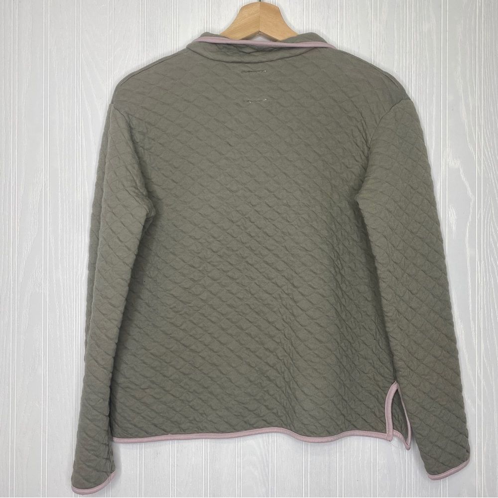 C & C California Quilted Long Sleeve Snap Neck Shirt Size Medium - Picture 6 of 9